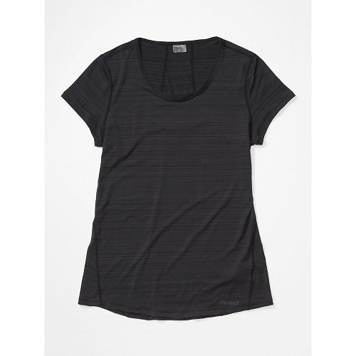 Marmot Aura T-Shirts For Womens Black SQX726914